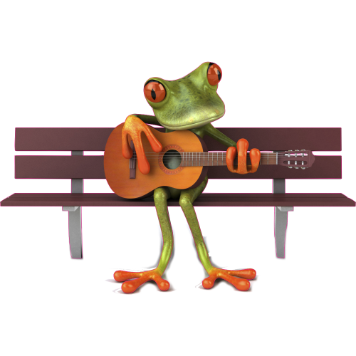 Autocollant Grenouilles