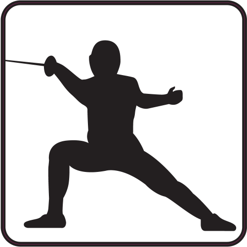 Autocollant Escrime B