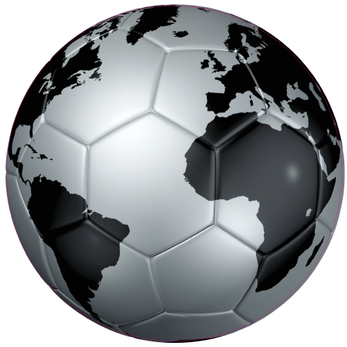 Autocollant Ballon Foot Coupe Du Monde Argent