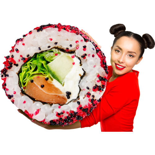 Autocollant Personne Femme Sushi 2