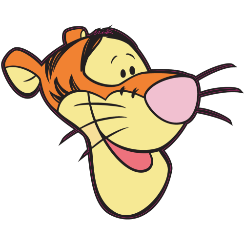 Autocollant Tete Tigrou