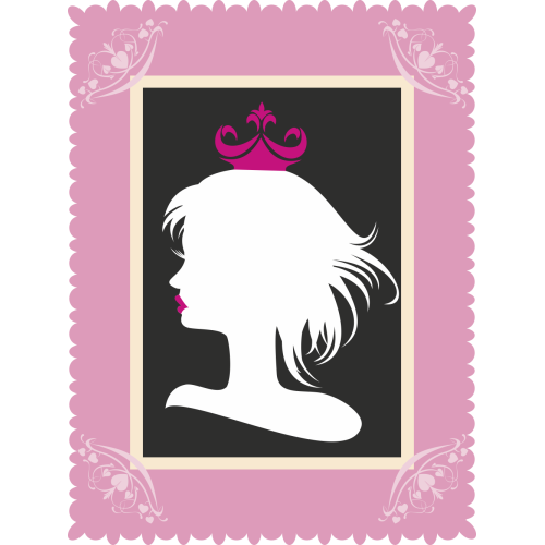 Autocollant Fashion Femme Couronne 8