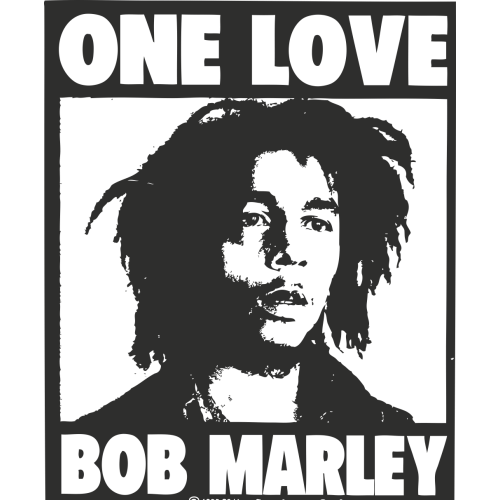 Sticker Bob Marley One Love