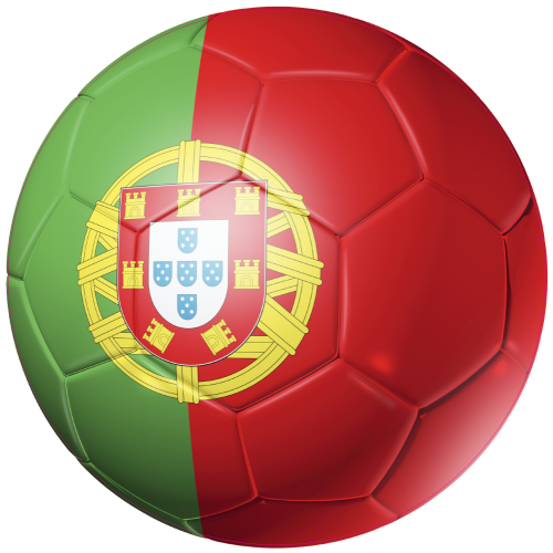 Autocollant Ballon Foot Portugal