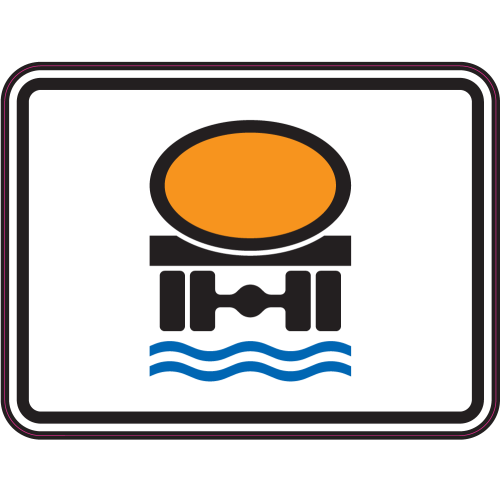 Autocollant Panneau Indication Transport Marchandises Polluantes