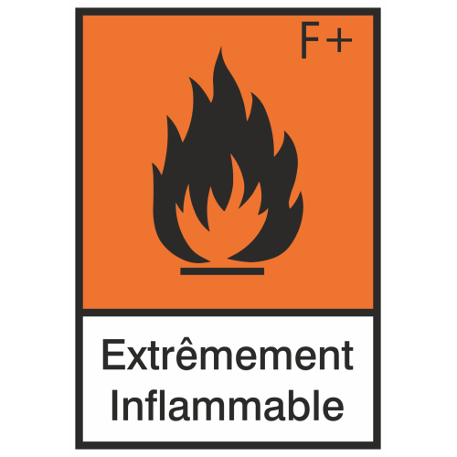 Autocollant Produit Dangereux Extremement Inflammable