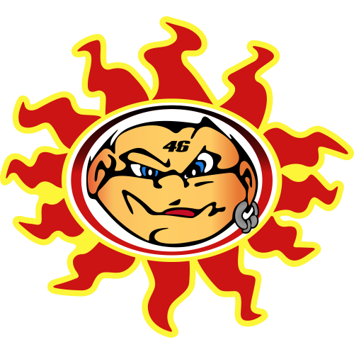 Autocollant  Valentino Rossi Sun