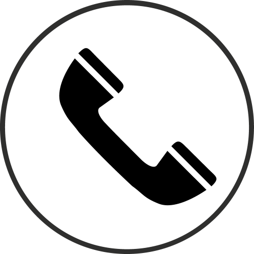 Autocollant Information Téléphone Cercle droite