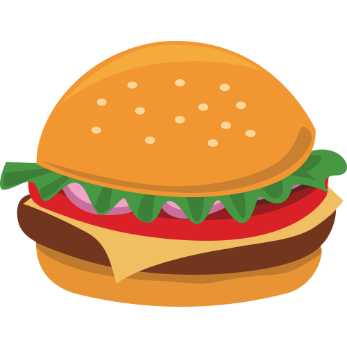 Autocollant Fast Food Hamburger 6