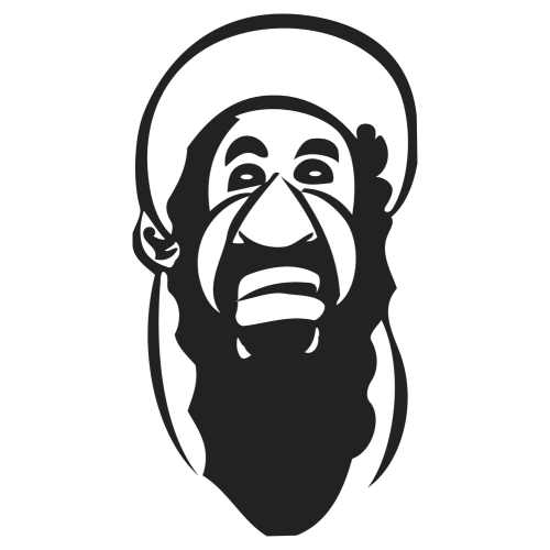 Sticker Caricature Ben Laden