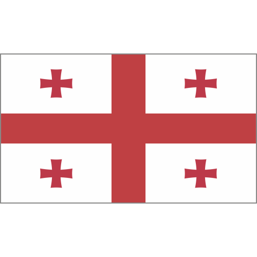 Autocollant Drapeau Georgie