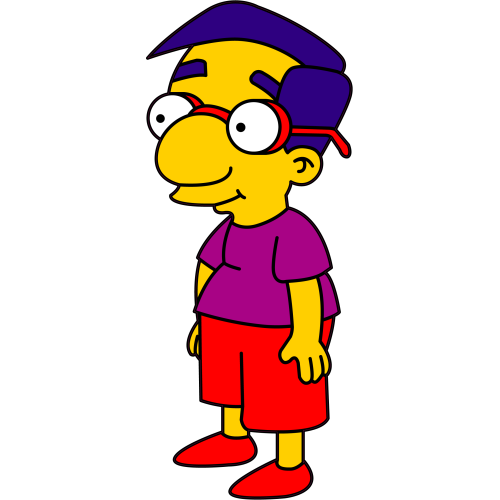 Autocollant Milhouse Van Houten - Simpsons