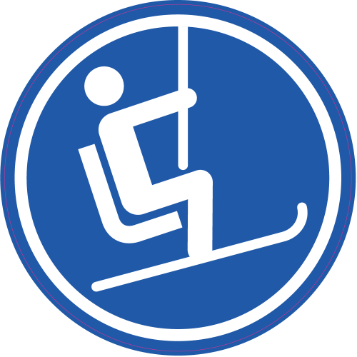 Autocollant Panneau Obligation Tire-fesses Assis