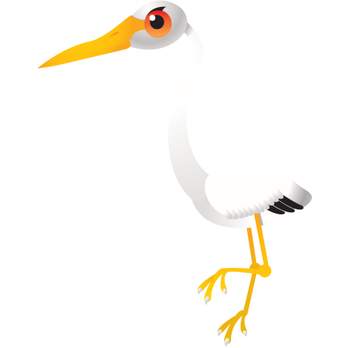 Autocollant Cigogne Pour Enfants