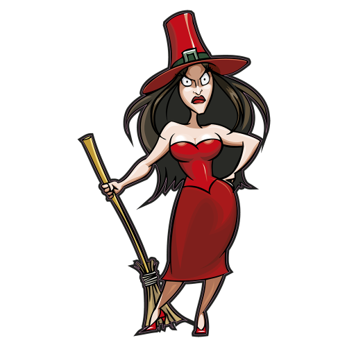 Autocollant Sorciere