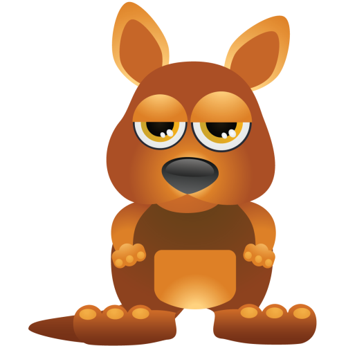 Autocollant Kangourou Pour Enfants