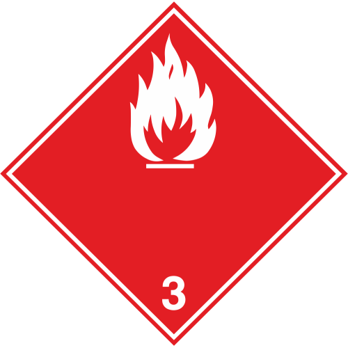 Autocollant Transport Inflammables (substances Liquides Inflammables) 1
