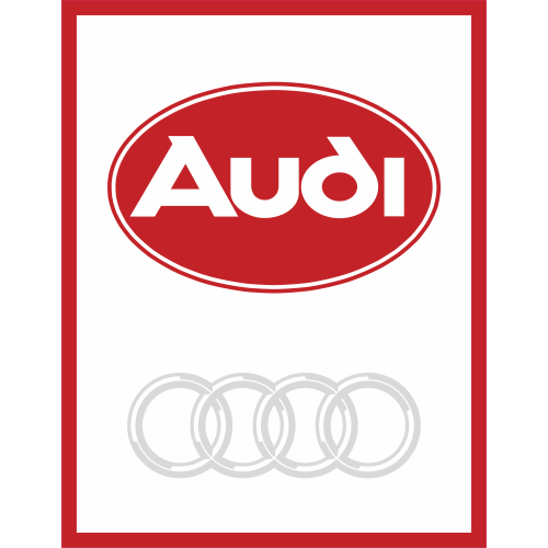 Autocollant Audi Rouge