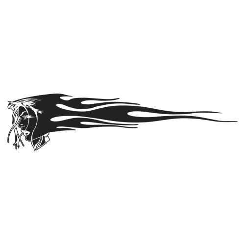 Sticker Deco Flaming