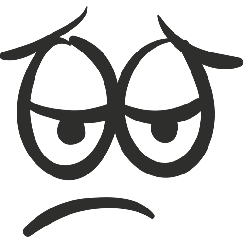 Sticker Smiley Triste