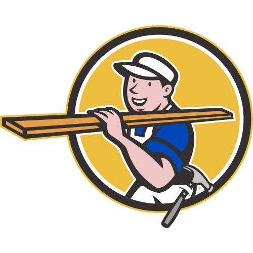 Autocollant Métier Travaux Publics Menuisier