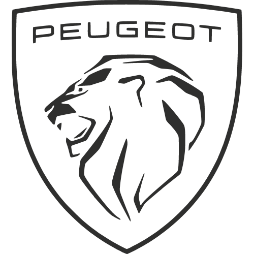 Sticker Peugeot Fond Blanc