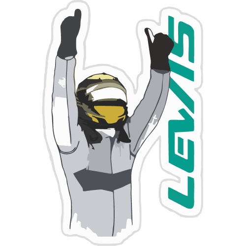 Sticker Lewis Hamilton 44  V2