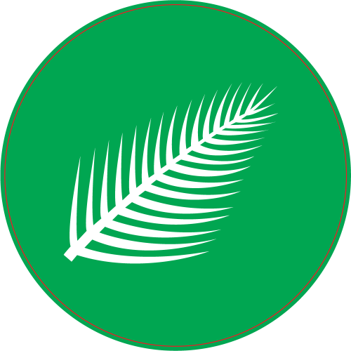 Autocollant Panneau Vert Fougère