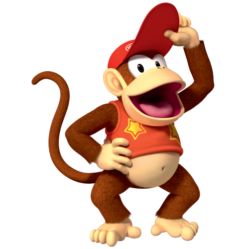 Autocollant Mario Diddy Kong