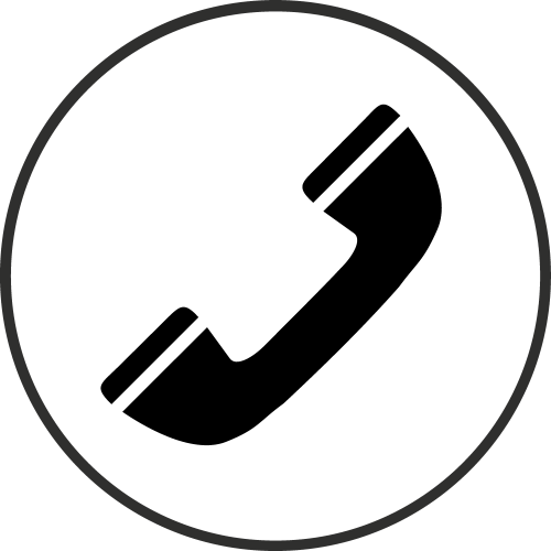 Autocollant Information Téléphone Cercle gauche