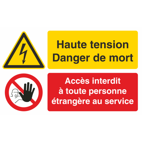 Autocollant Haute Tension Danger De Mort