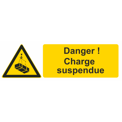 Autocollant Danger ! Charge Suspendue