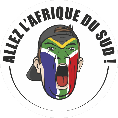 Autocollant Football Allez Afrique Du Sud