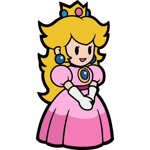 Autocollant Mario Princesse Peach 2