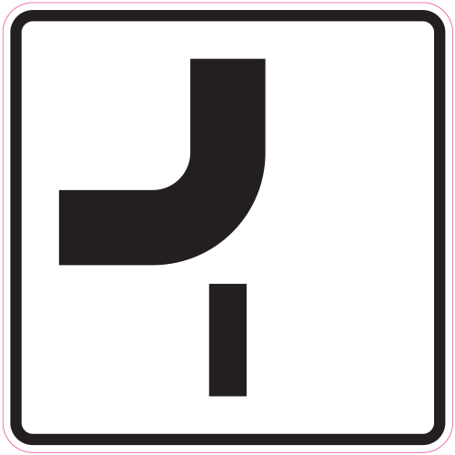 Autocollant Panneau Indication Route Prioritaire