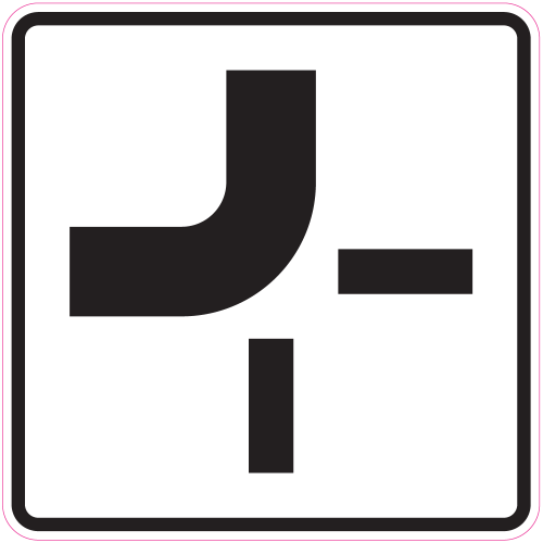 Autocollant Panneau Indication Route Prioritaire