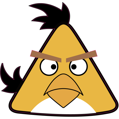 Autocollant Oiseau Jaune 2 Angry Birds