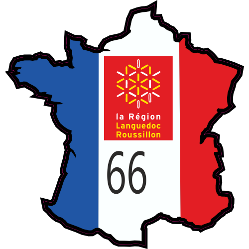 Autocollant Pyrenees Orientales (languedoc Rousillon)