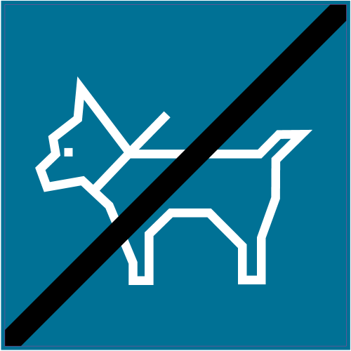 Autocollant Panneau Indication Interdit Aux Chiens