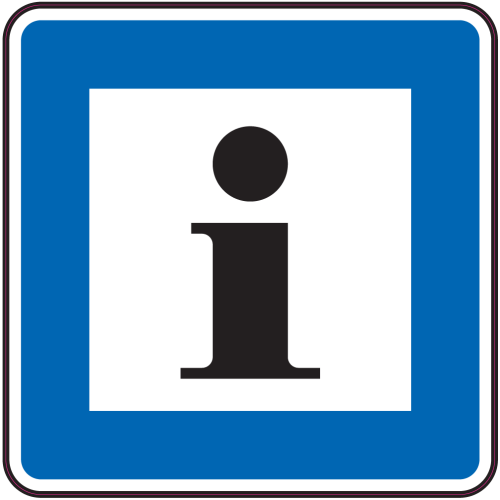 Autocollant Panneau Indication Informations