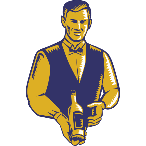 Autocollant Métier Commerçant Caviste 3