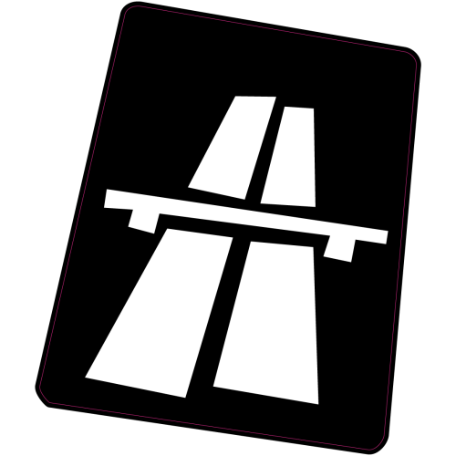 Autocollant Panneau Bomb Autoroute