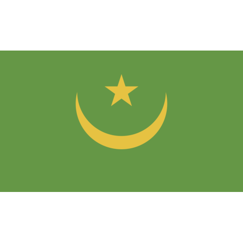Autocollant Drapeau Mauritanie
