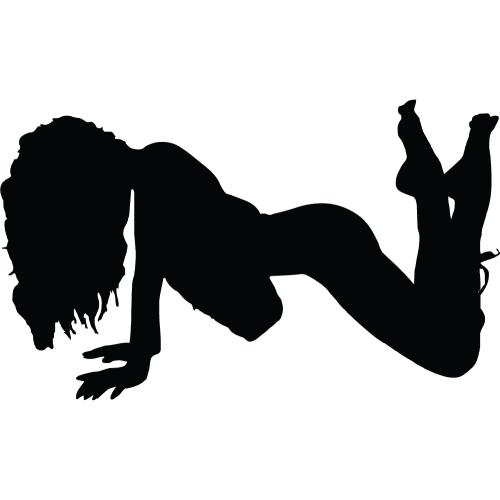 Sticker Silhouette Femme Sexy