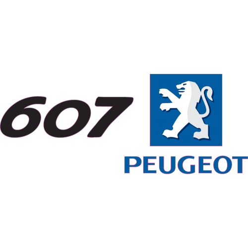 Autocollant Peugeot Logo 607 Gauche
