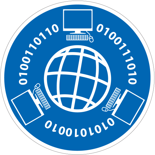 Autocollant Panneau Obligation Sécurité Internet