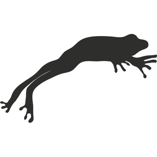Sticker Grenouille Saut