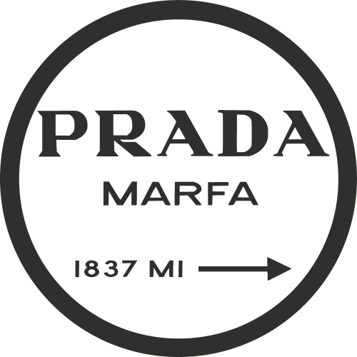 Sticker Prada Fond Blanc