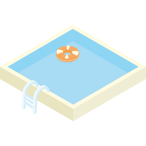 Autocollant Métier Travaux Publics Piscine 2