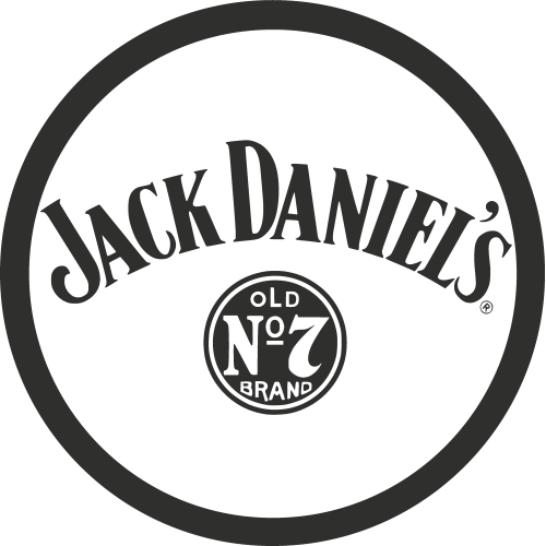 Sticker Jack Daniel's Fond Transparent